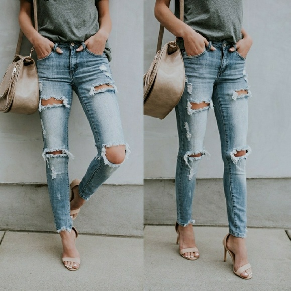 🎉❣HP❣🎉Kancan //Distressed Skinny Jeans - Picture 2 of 7
